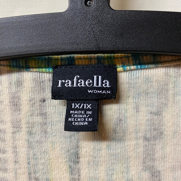 Rafaella Aqua, Yellow, Black Tunic, Tank top with Bling - Picture 2 of 6